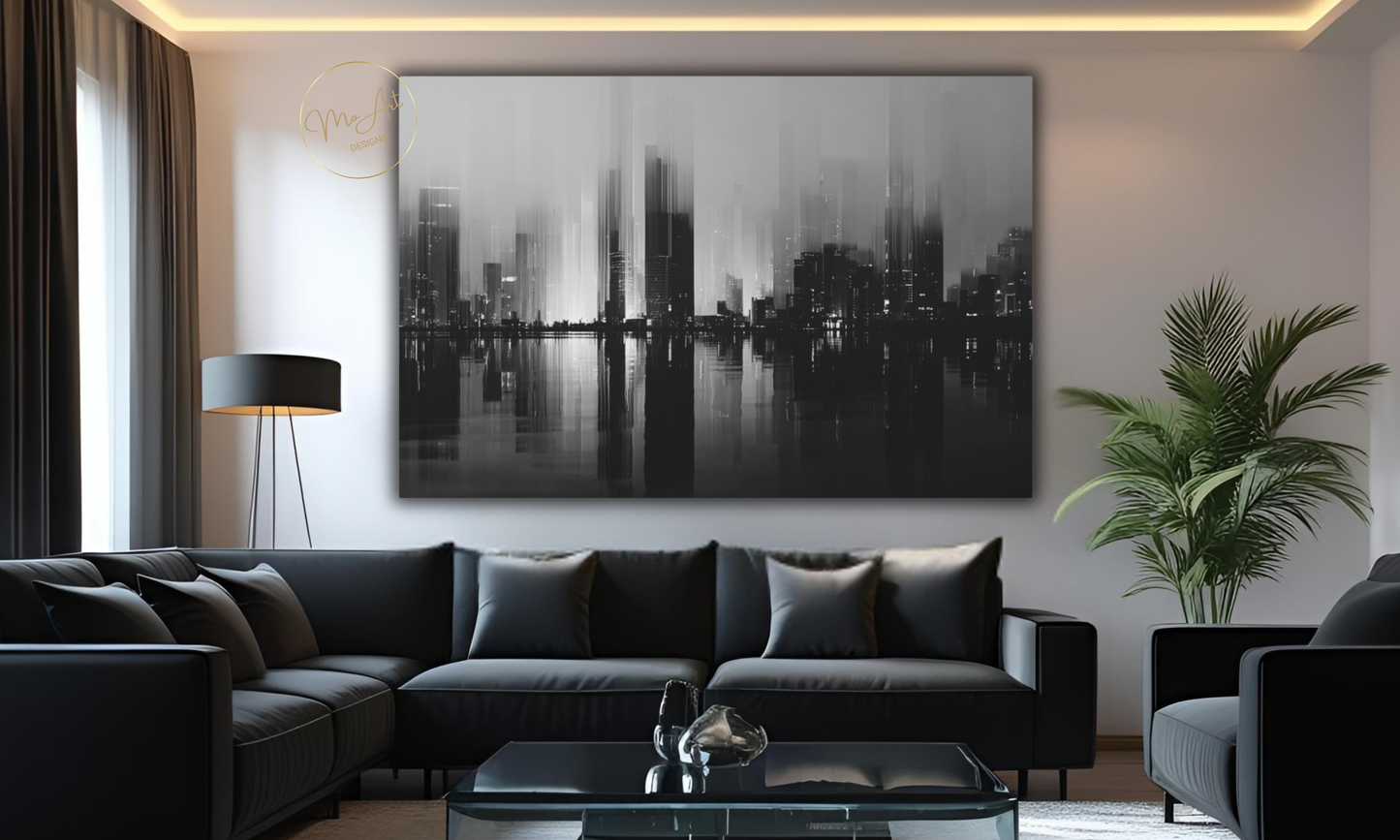 Midnight Skyline - Canvas Wall Art
