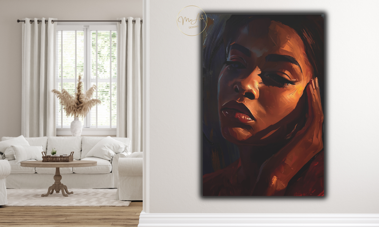 Soulful Reflection – Abstract Canvas Wall Art