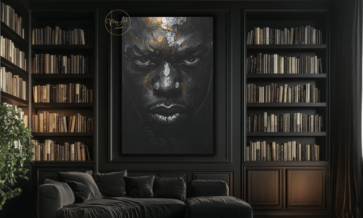 Strong Black Man – Abstract Wall Art / Canvas Print