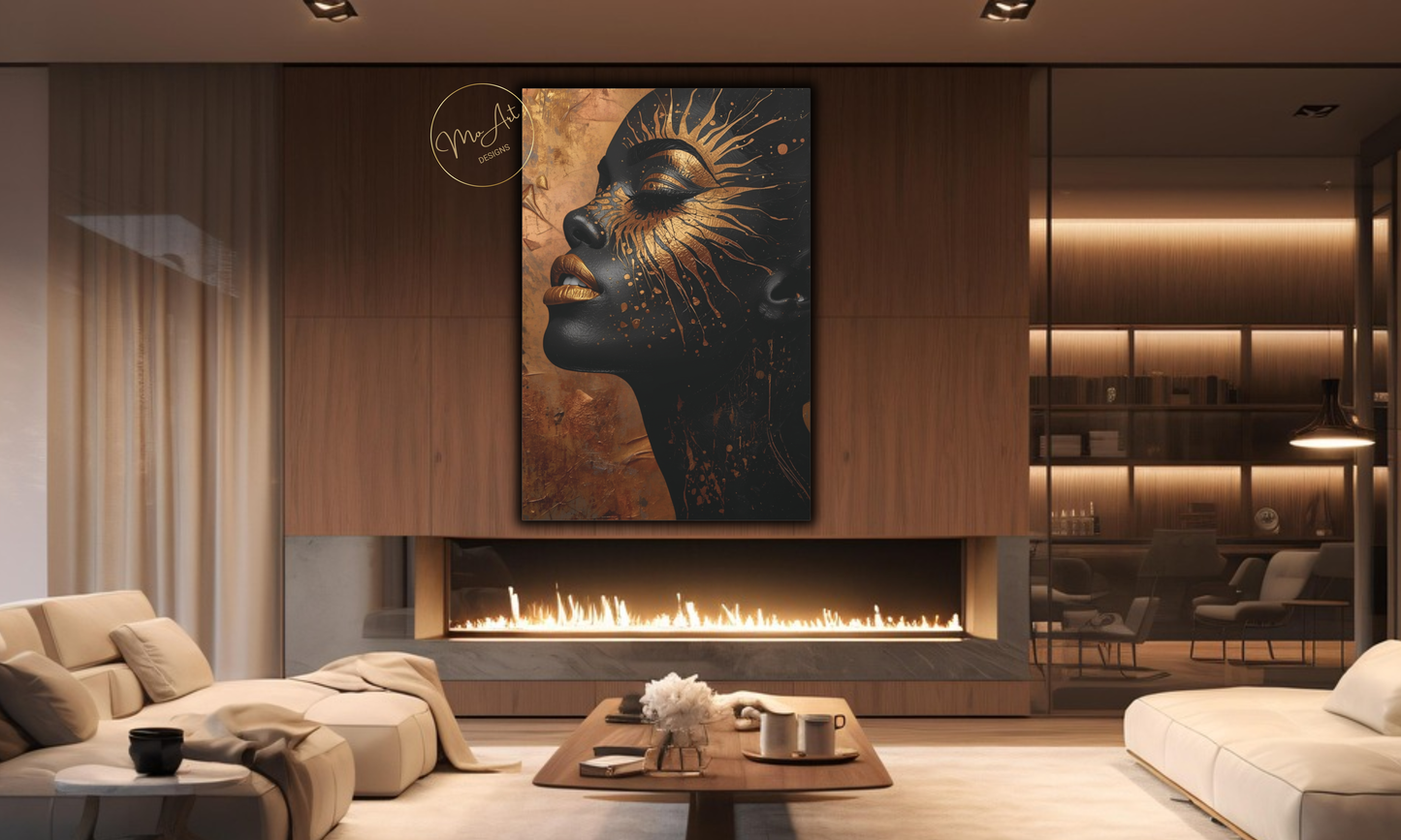 Starburst of Elegance – Canvas Wall Art