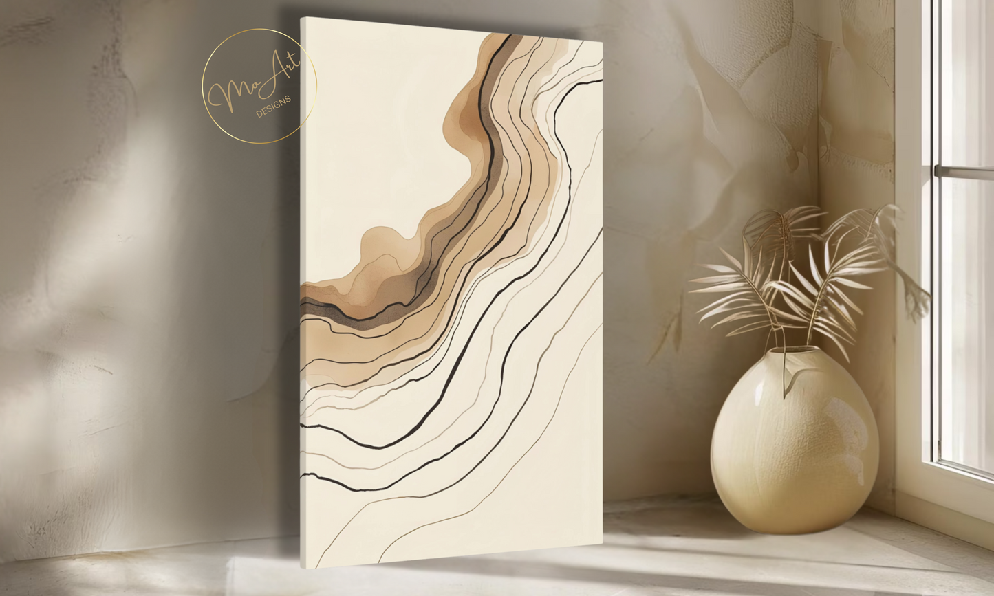 Abstract Line Canvas Wall Art