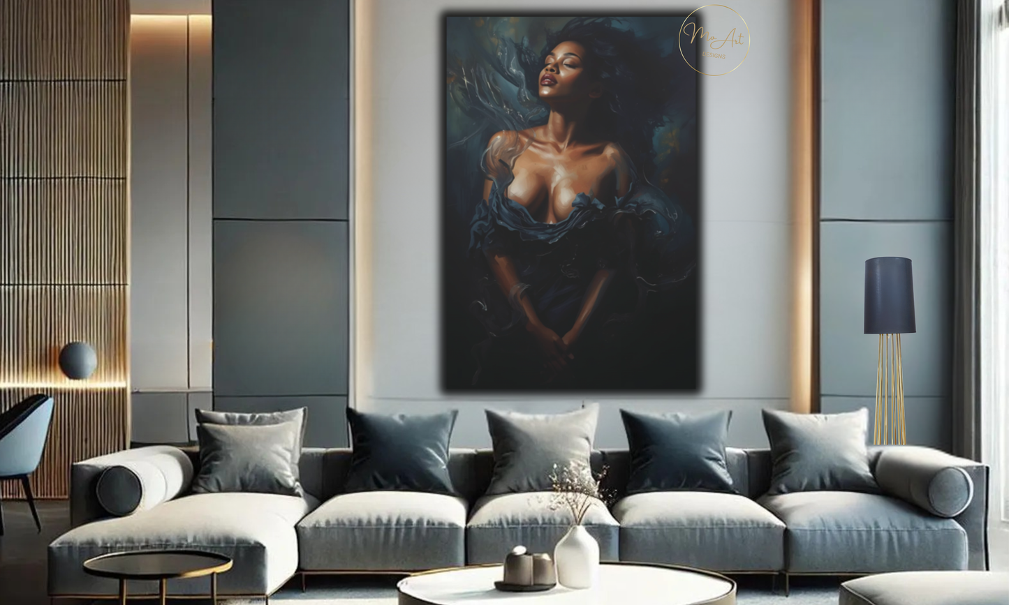 Elegant Seduction – Abstract Canvas Wall Art