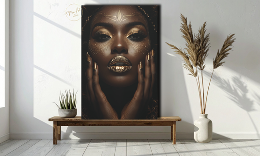 Black & Gold Modern Elegance – Canvas Wall Art