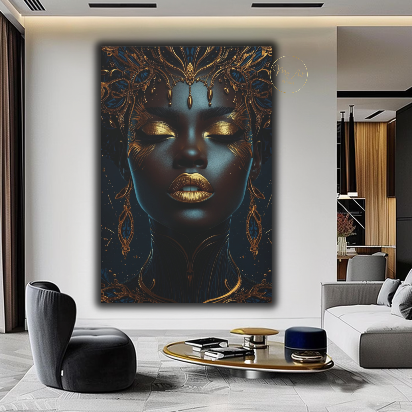 Black Woman Wall Art – Exquisite Beauty / Canvas Print