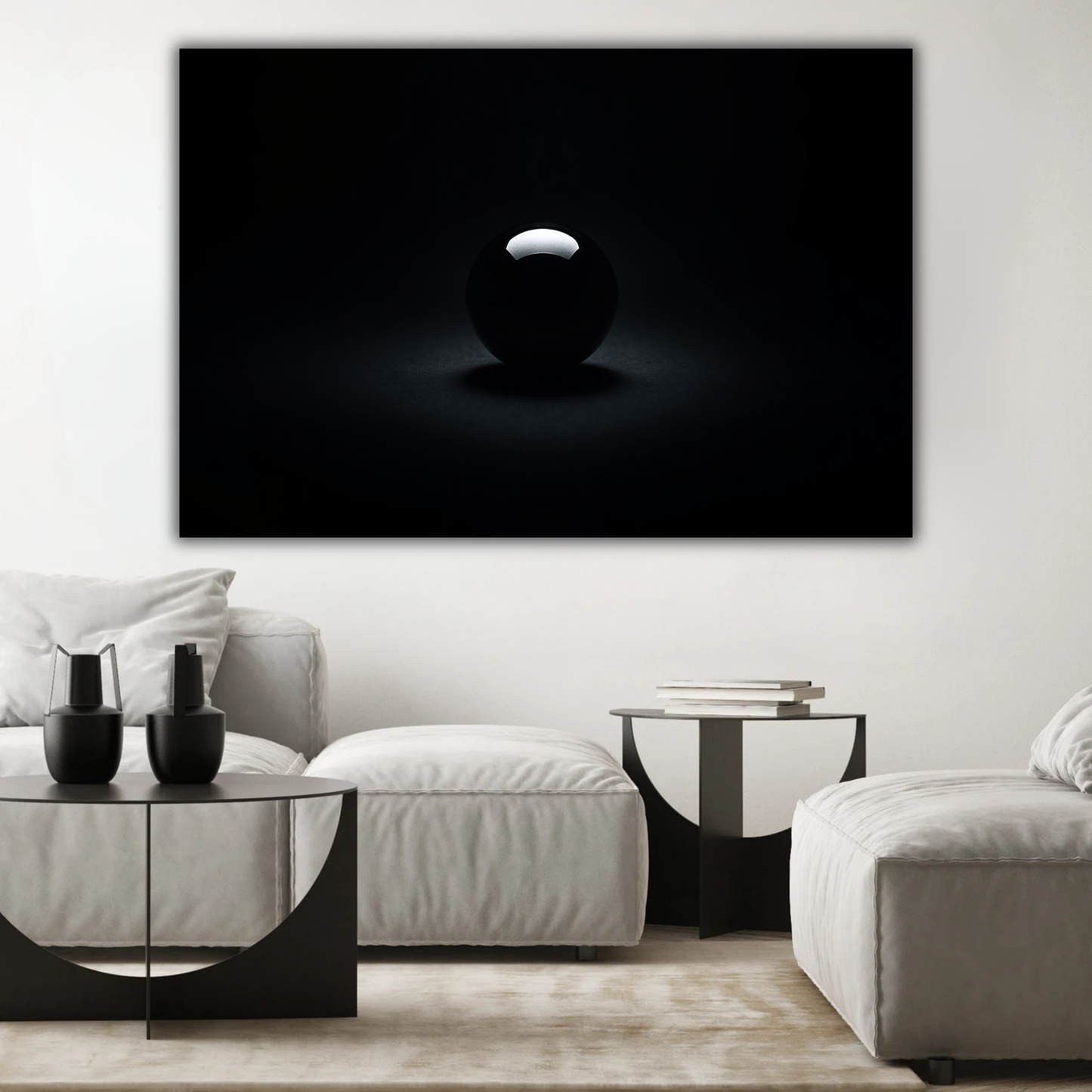 Abstract "Sphere of Silence" Canvas Print | Modern Minimalist Wall Art