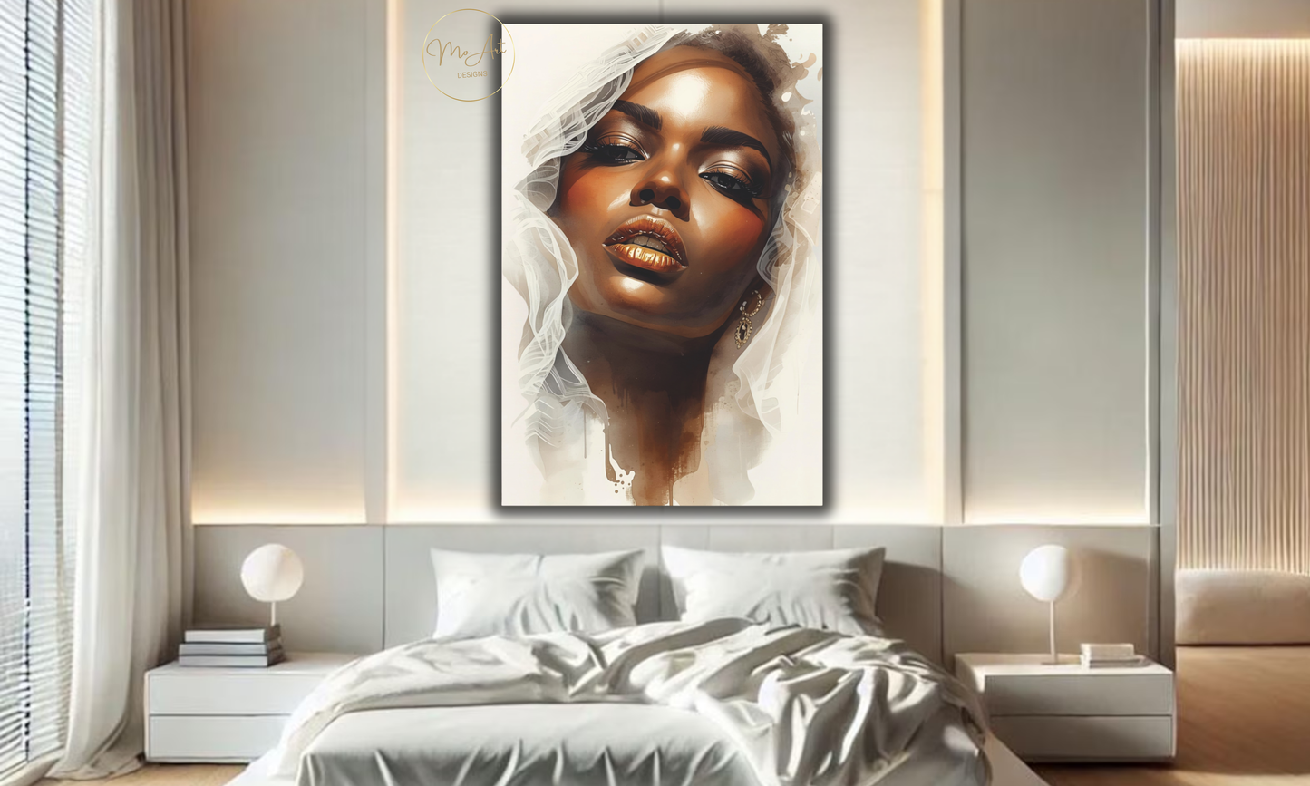 Veiled in Elegance Wall Art / Canvas Print