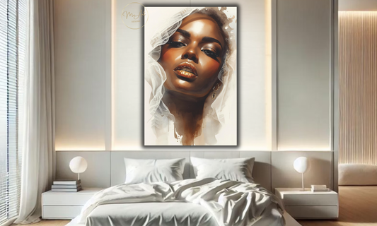 Veiled in Elegance Wall Art / Canvas Print