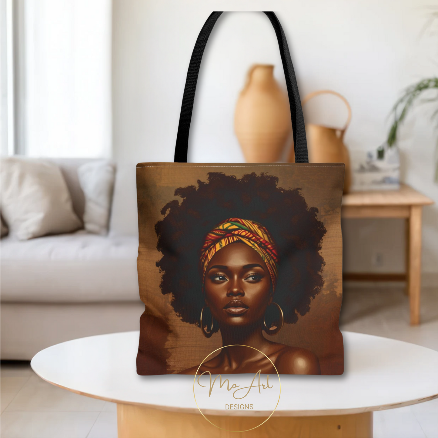 Black Goddess Tote Bag