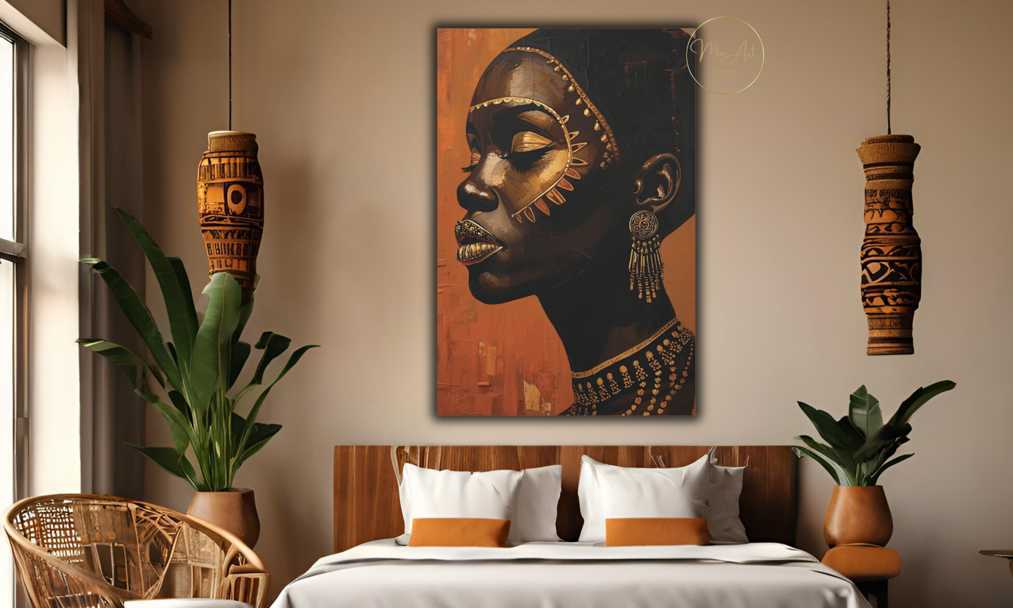 Beautiful Black Queen – Canvas Wall Art