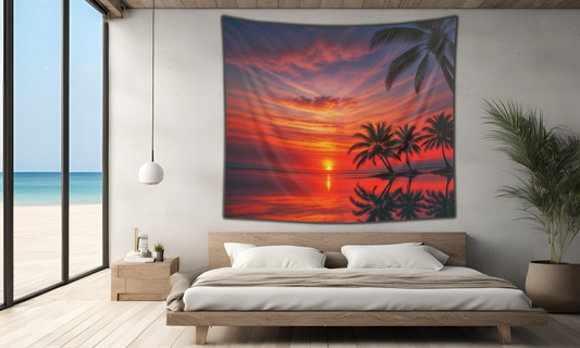 Sunrise at the Beach - Indoor Wall Tapestry