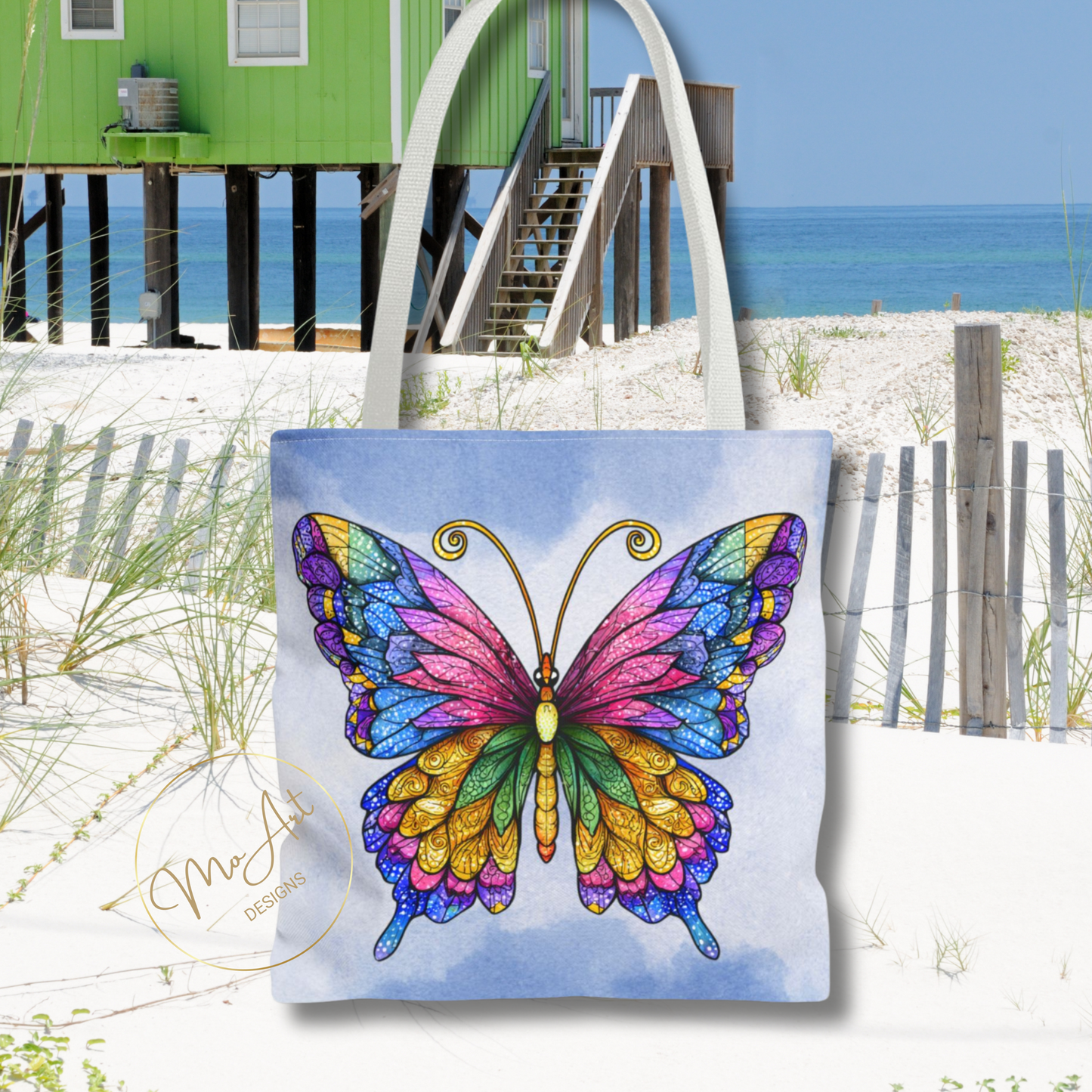 Colorful Butterfly Tote Bag