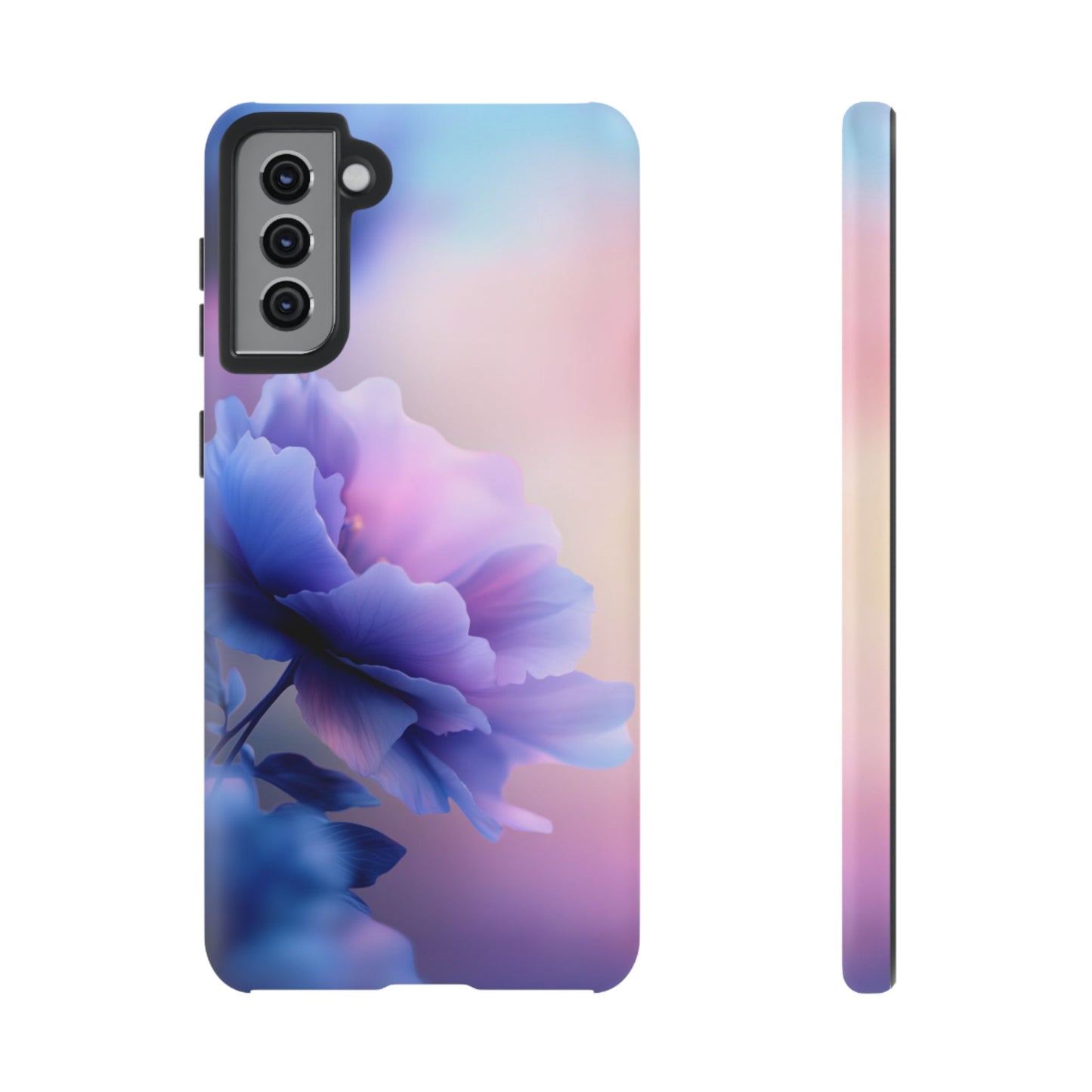 Purple Flower with Sunset - Tough Phone Case