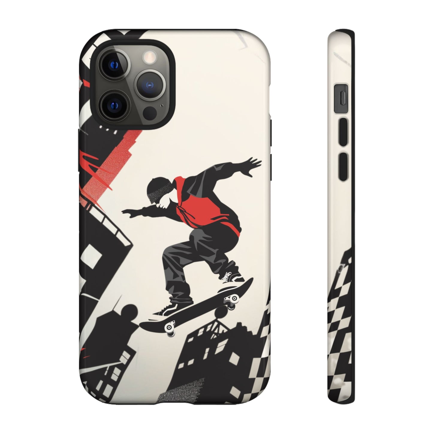 Skateboarding in the City - Tough Phone Case - iPhone or Samsung Phones