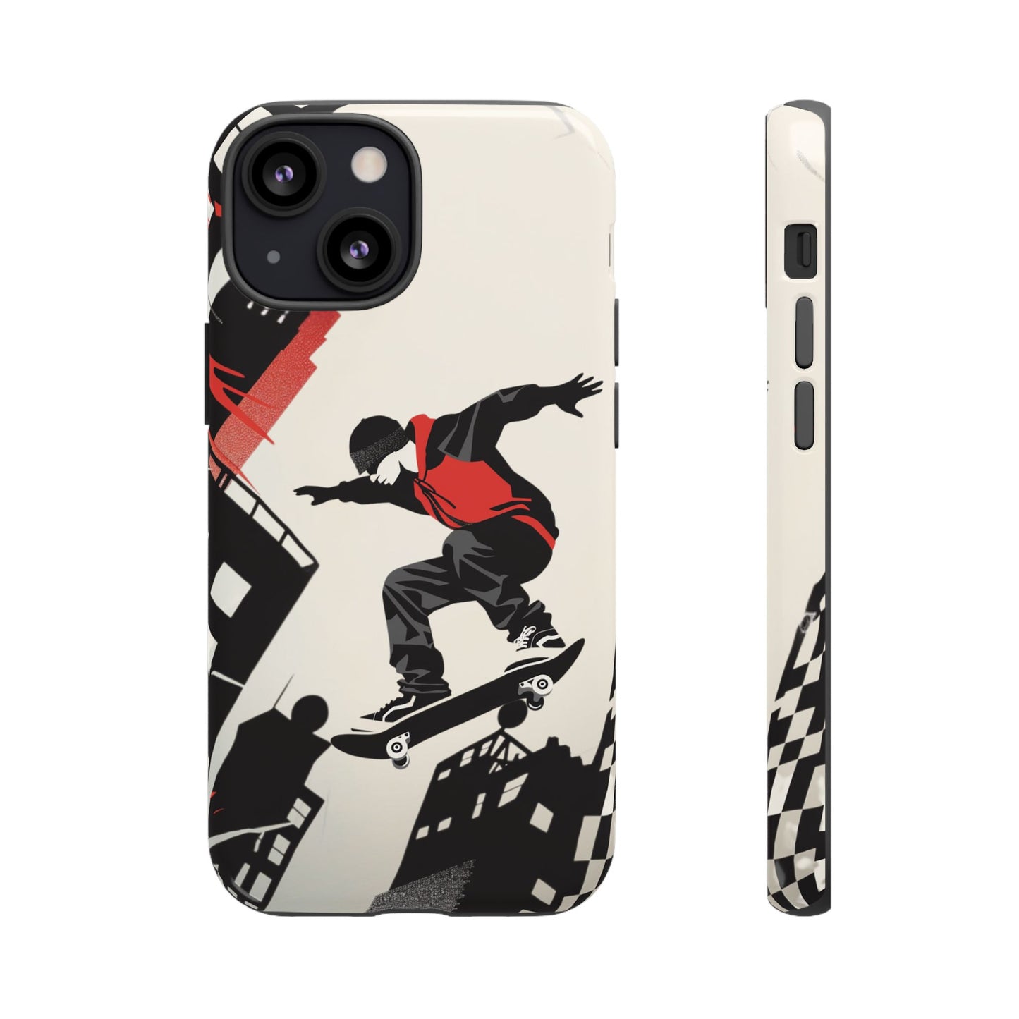 Skateboarding in the City - Tough Phone Case - iPhone or Samsung Phones
