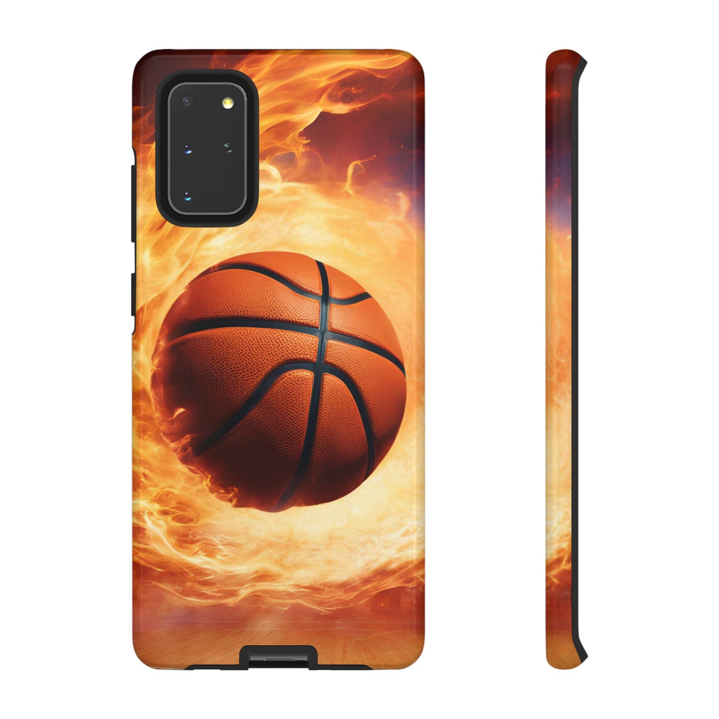 Basketball on Fire - Tough Phone Case for iPhone, Samsung, and Google Pixel for Ultimate Protection