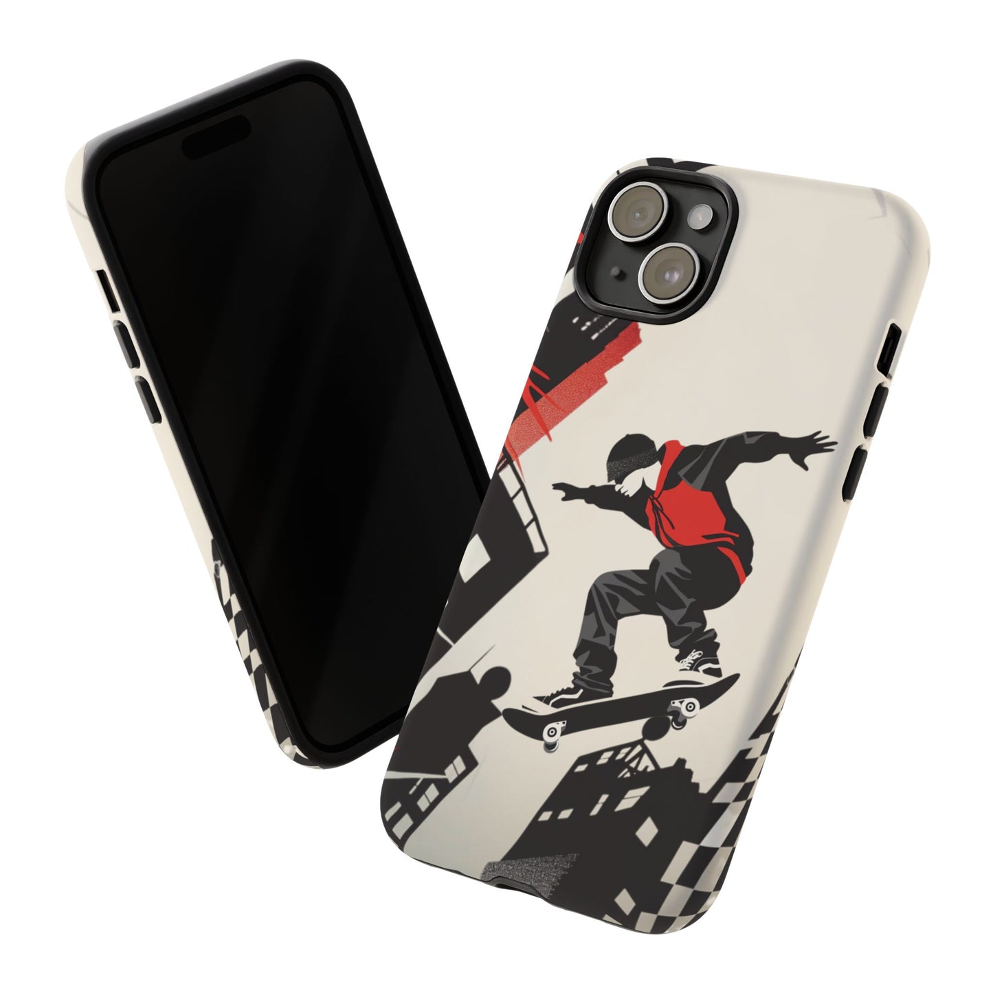 Skateboarding in the City - Tough Phone Case - iPhone or Samsung Phones