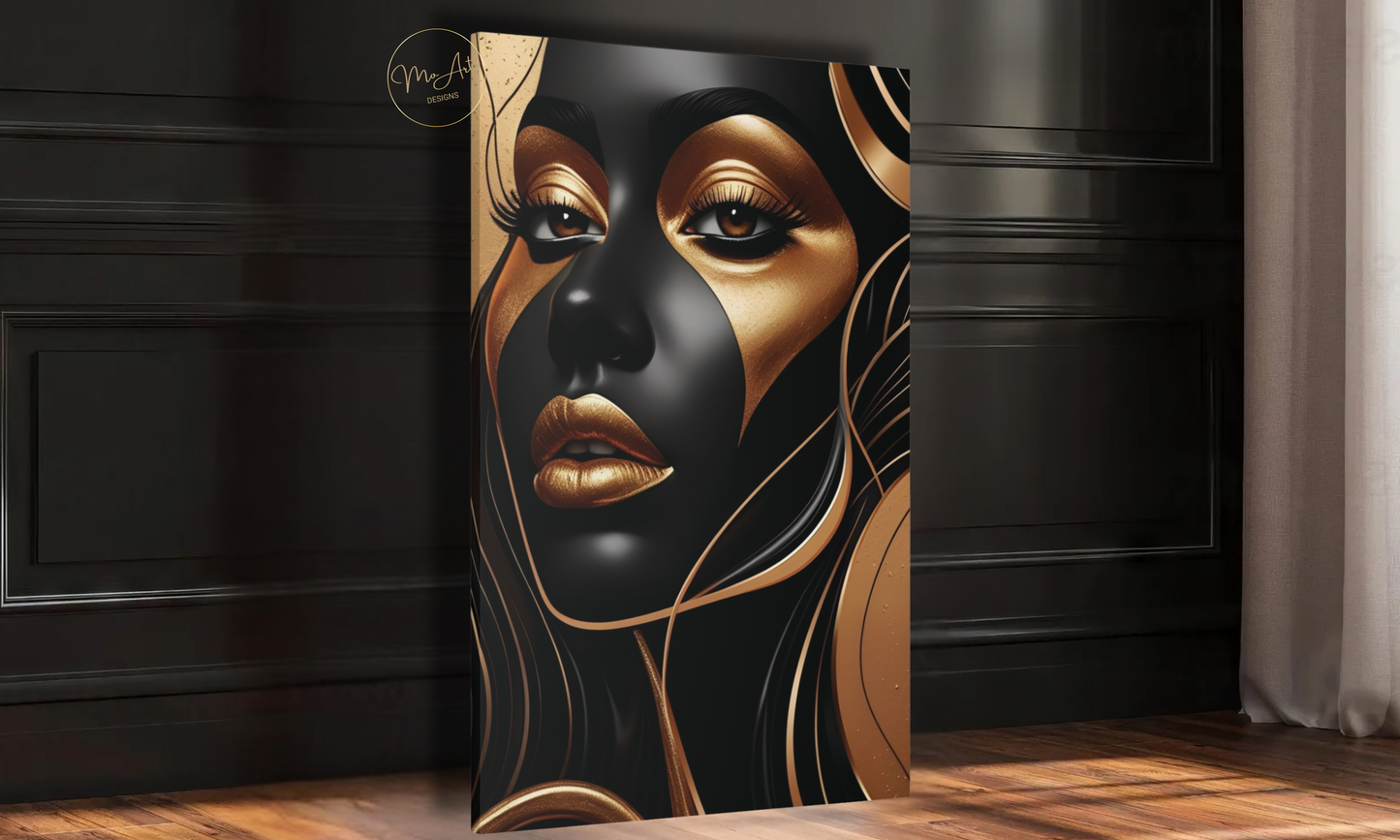 Golden Essence – Abstract Canvas Wall Art