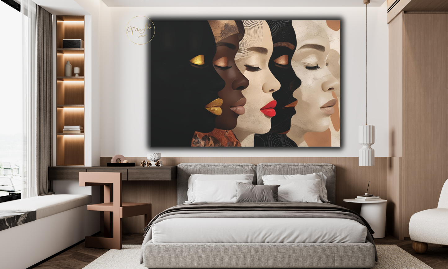 Unified Beauty – Abstract Canvas Wall Art