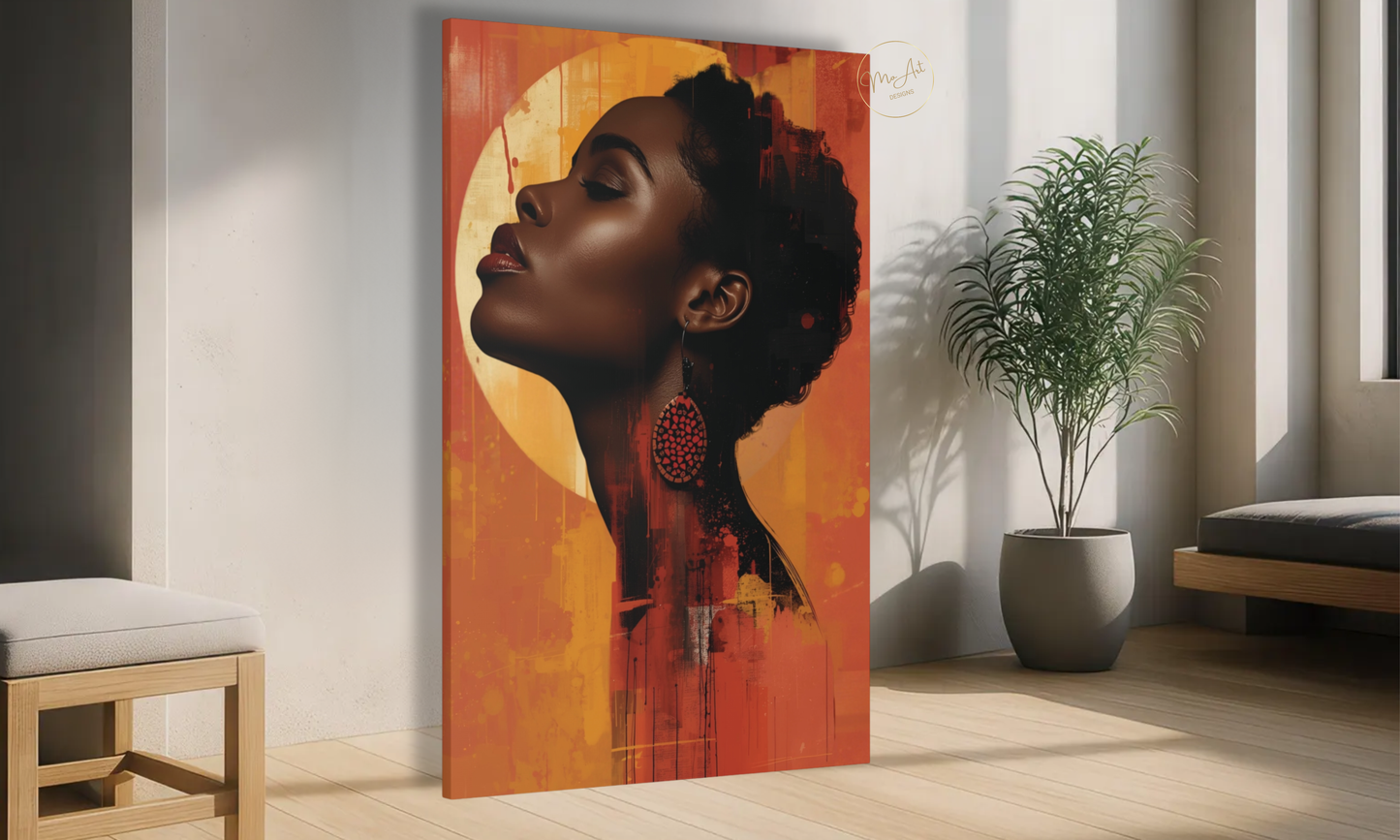 Radiant Rise – Abstract Canvas Wall Art