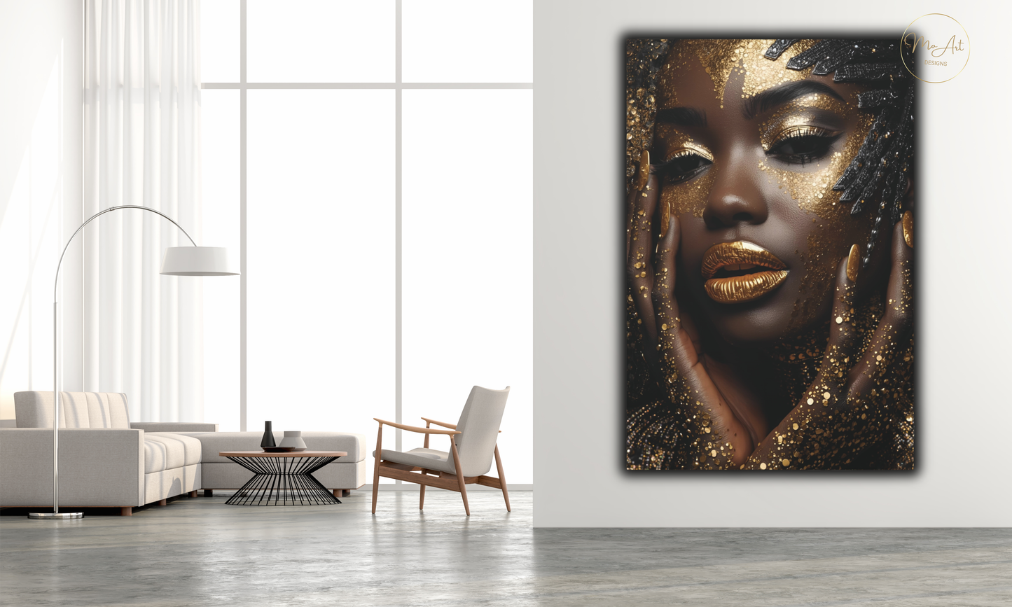 Divine Gold Essence – Canvas Wall Art