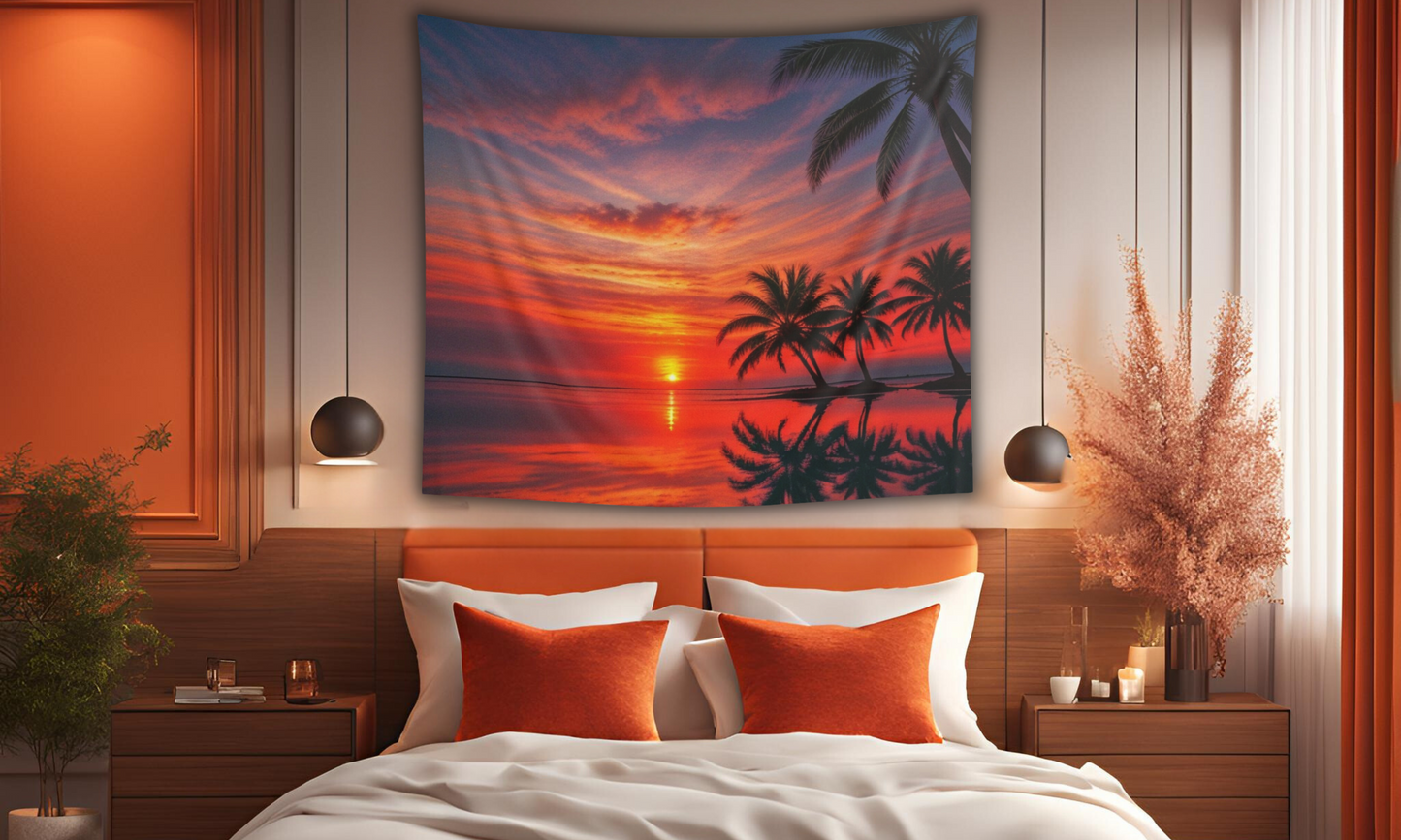 Sunrise at the Beach - Indoor Wall Tapestry