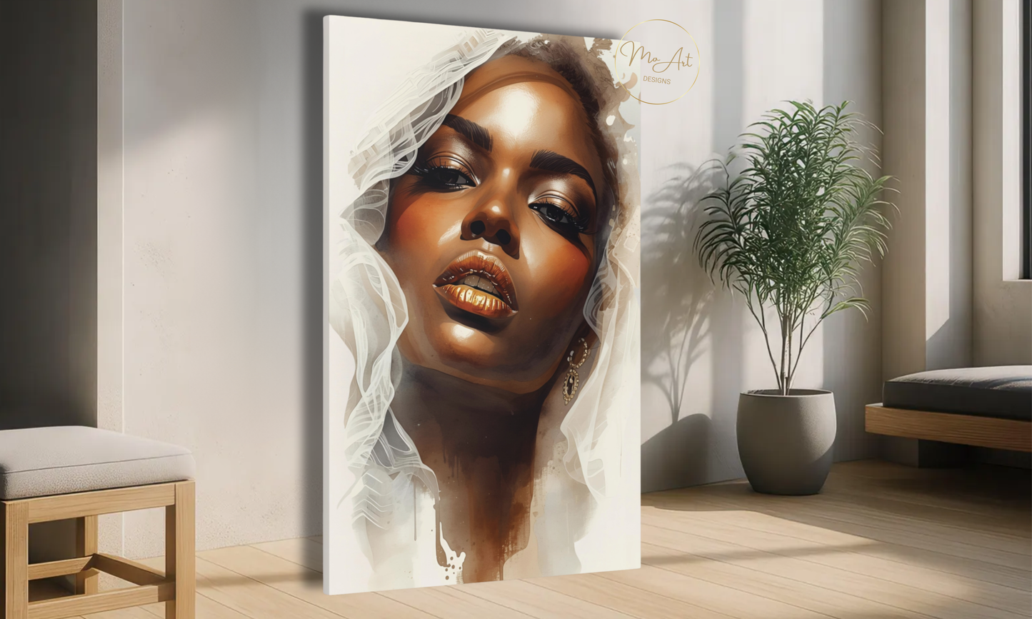 Veiled in Elegance Wall Art / Canvas Print