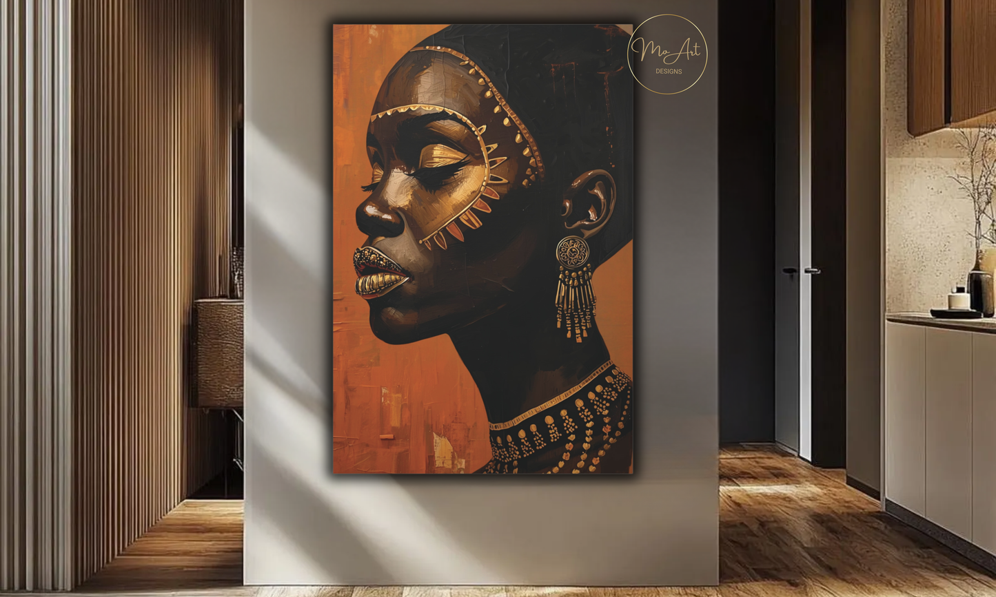 Beautiful Black Queen – Canvas Wall Art