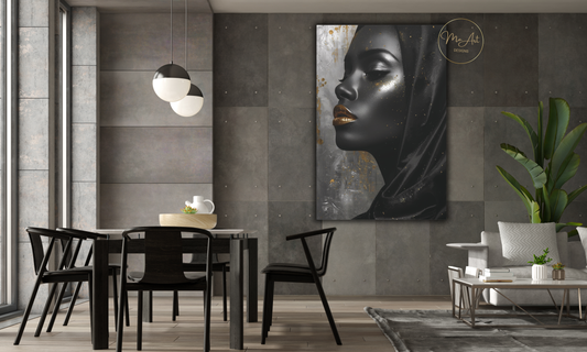 Golden Shadows of Elegance – Canvas Wall Art