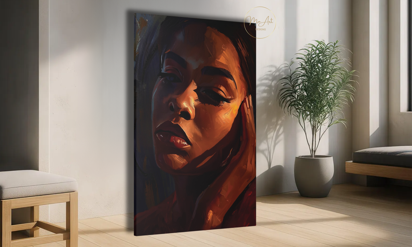 Soulful Reflection – Abstract Canvas Wall Art