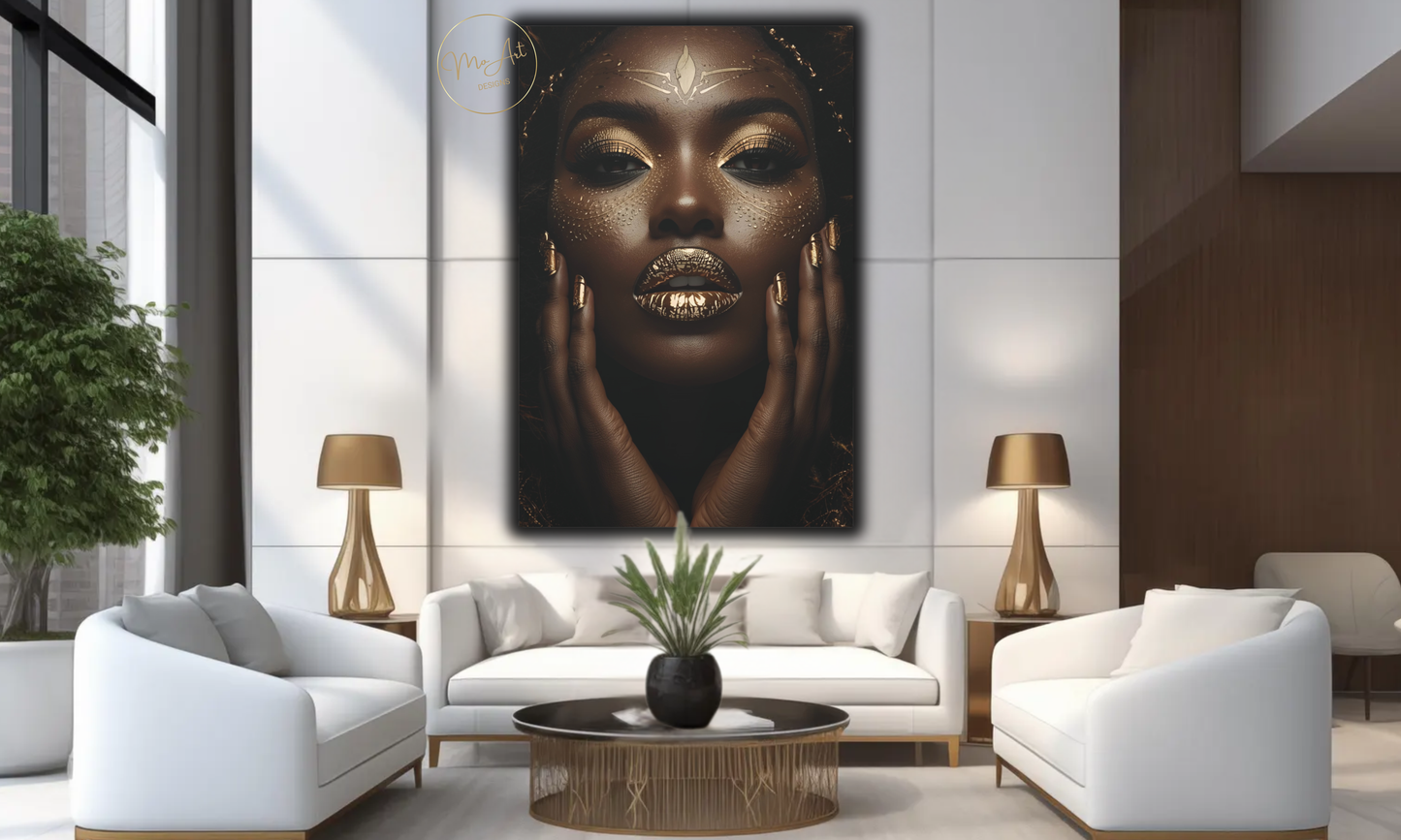Black & Gold Modern Elegance – Canvas Wall Art