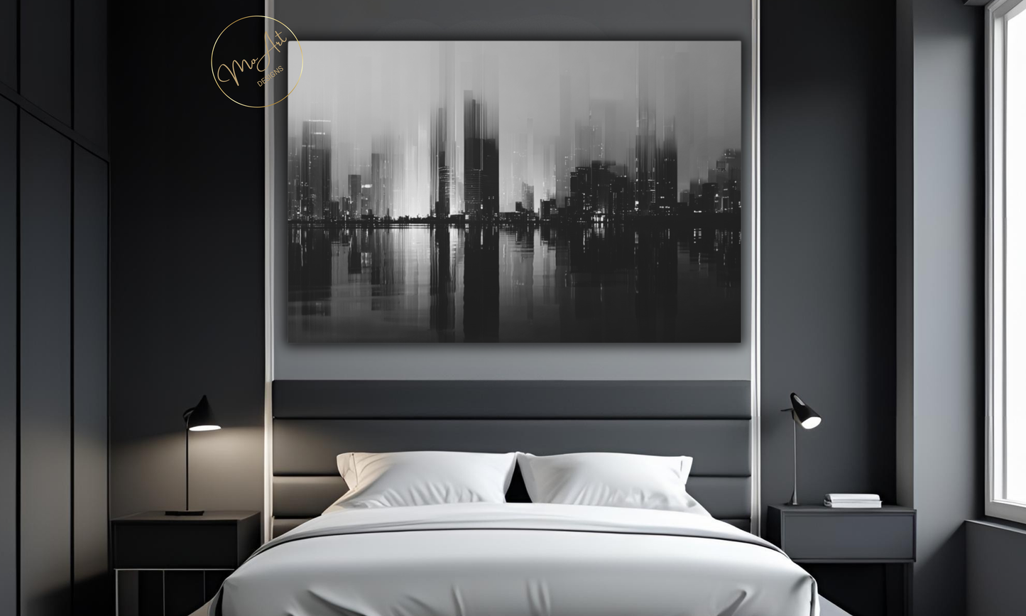 Midnight Skyline - Canvas Wall Art