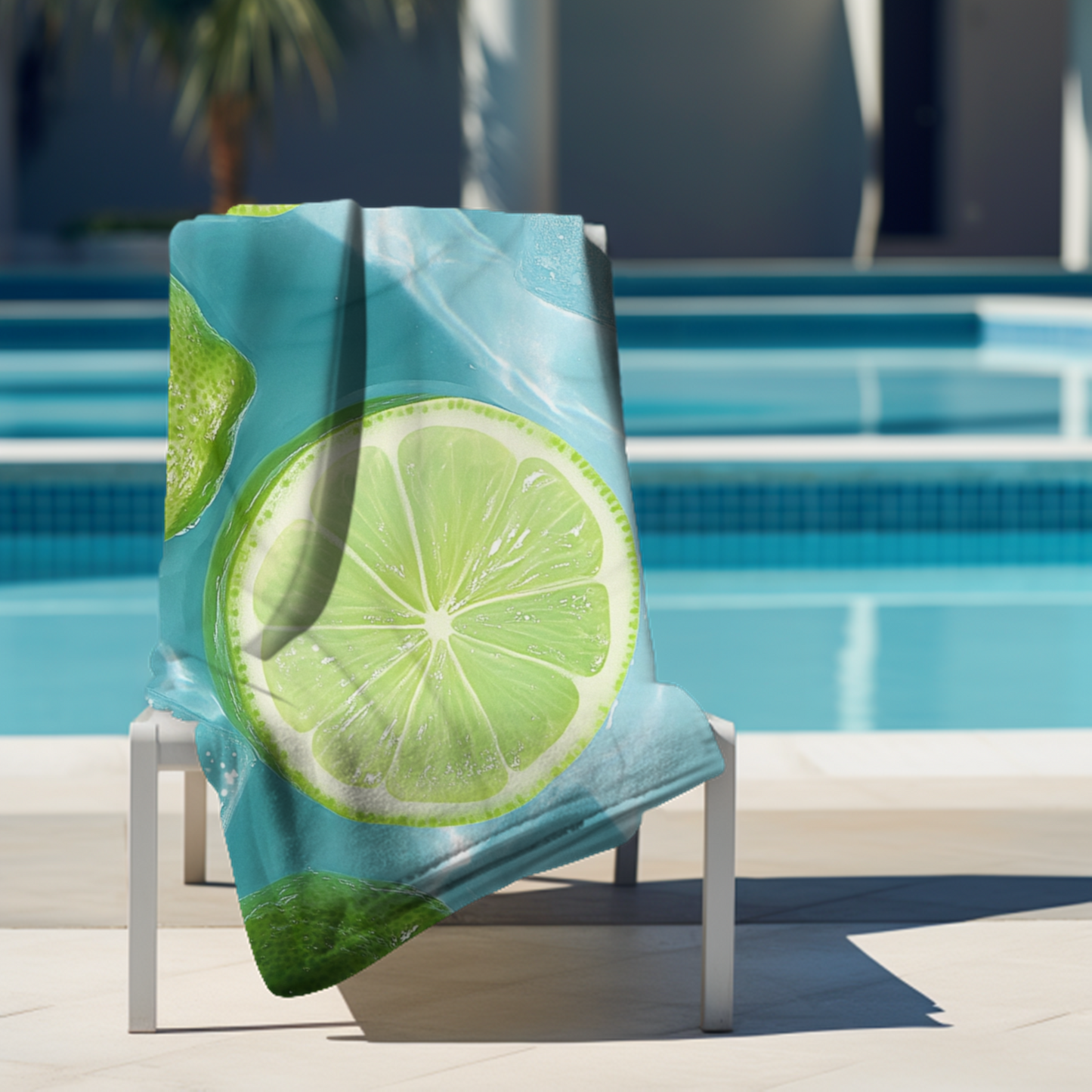 Limes, Ice and Water -  Beach Towel