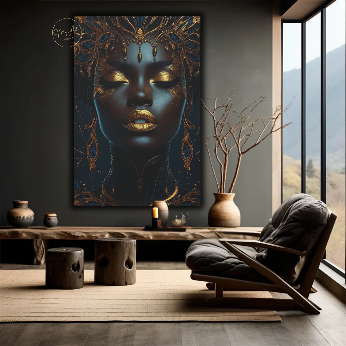 Black Woman Wall Art – Exquisite Beauty / Canvas Print