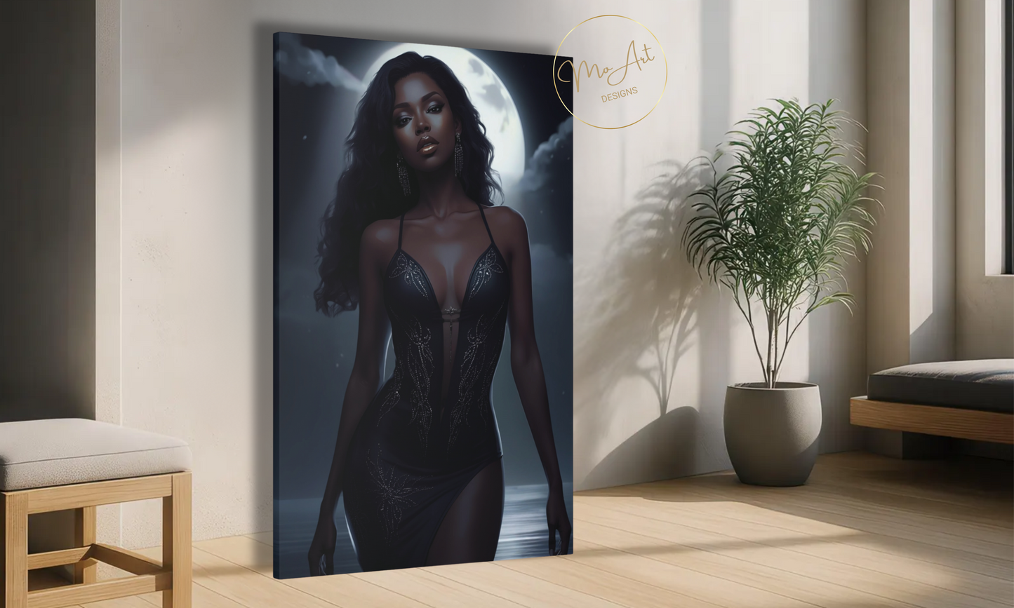 Alluring Beauty Canvas Wall Art