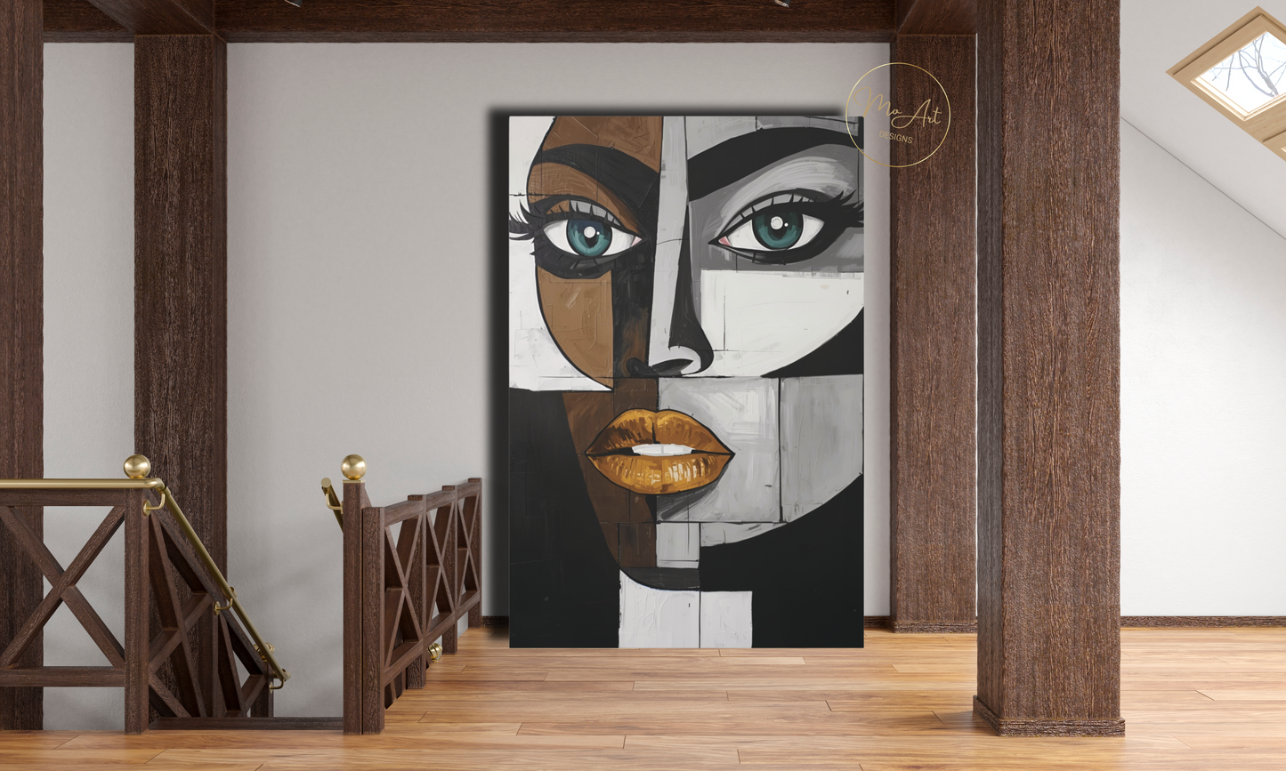 Fragmented Beauty – Abstract Canvas Wall Art