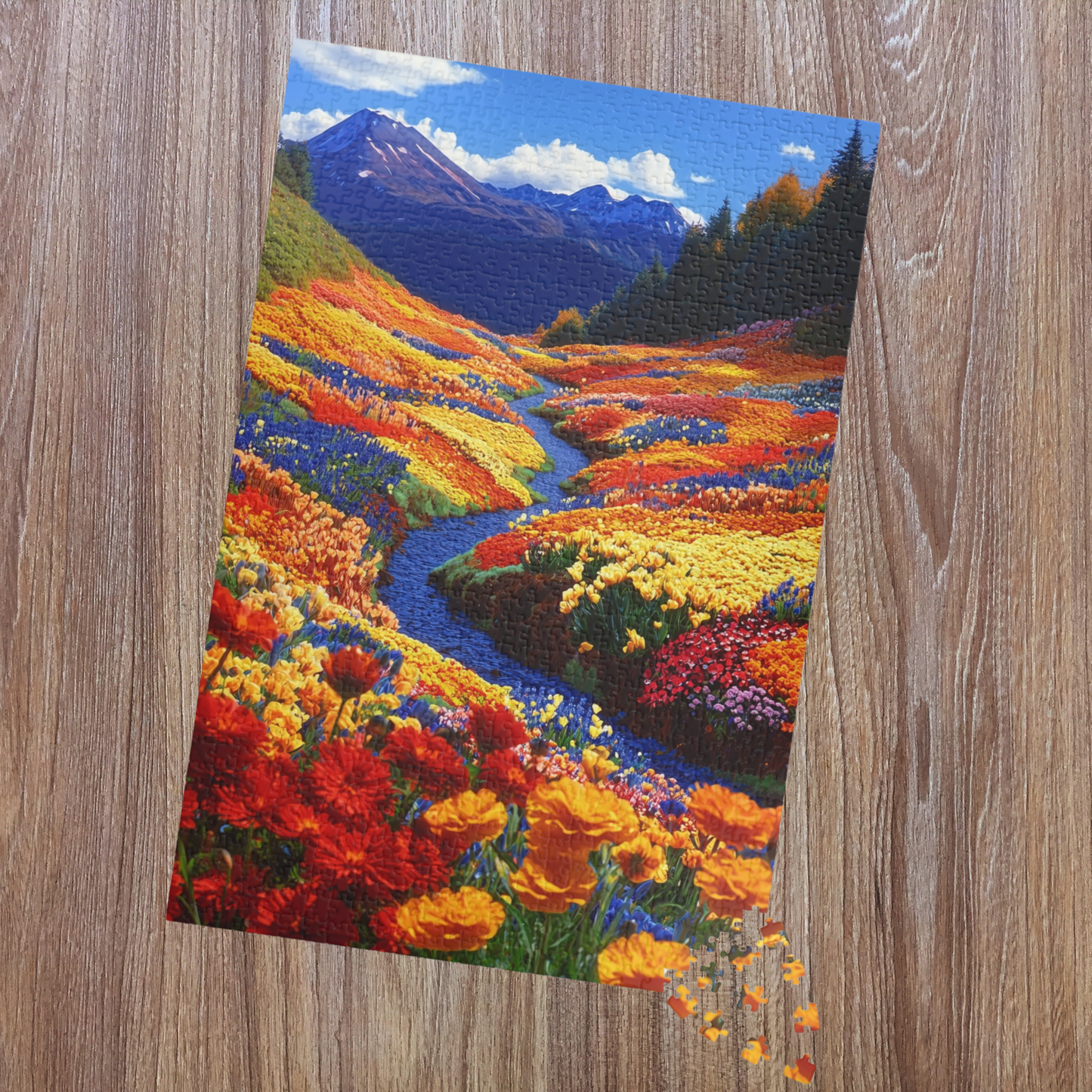 Beautiful Valley of Flowers - Jigsaw Puzzle