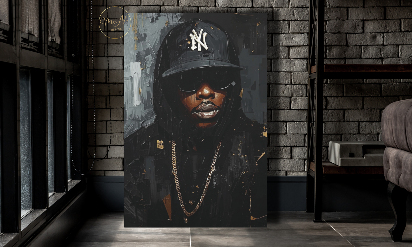 Black Wall Art - NY State of Mind / Canvas Print