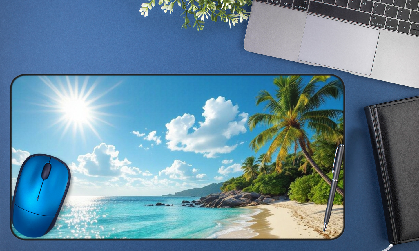 Escape to Paradise - Desk Mat / Mouse Pad