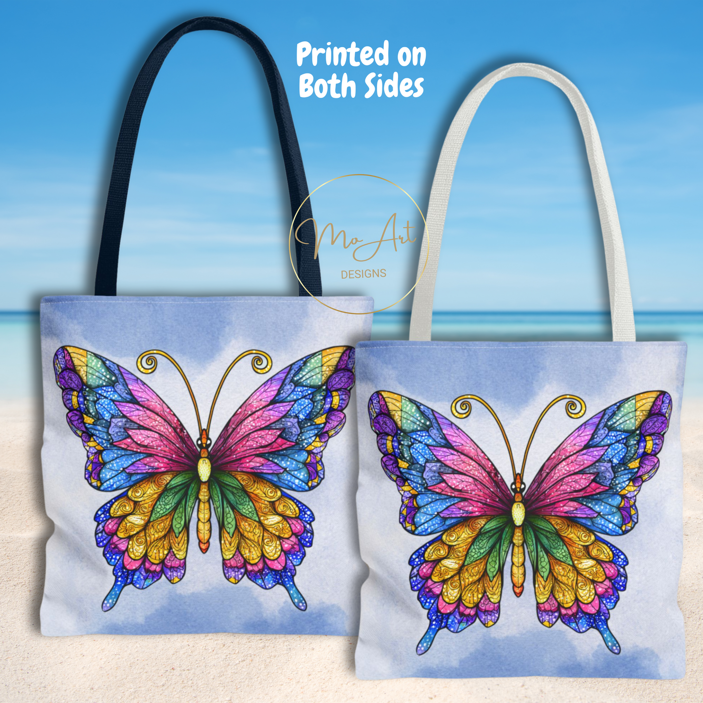 Colorful Butterfly Tote Bag