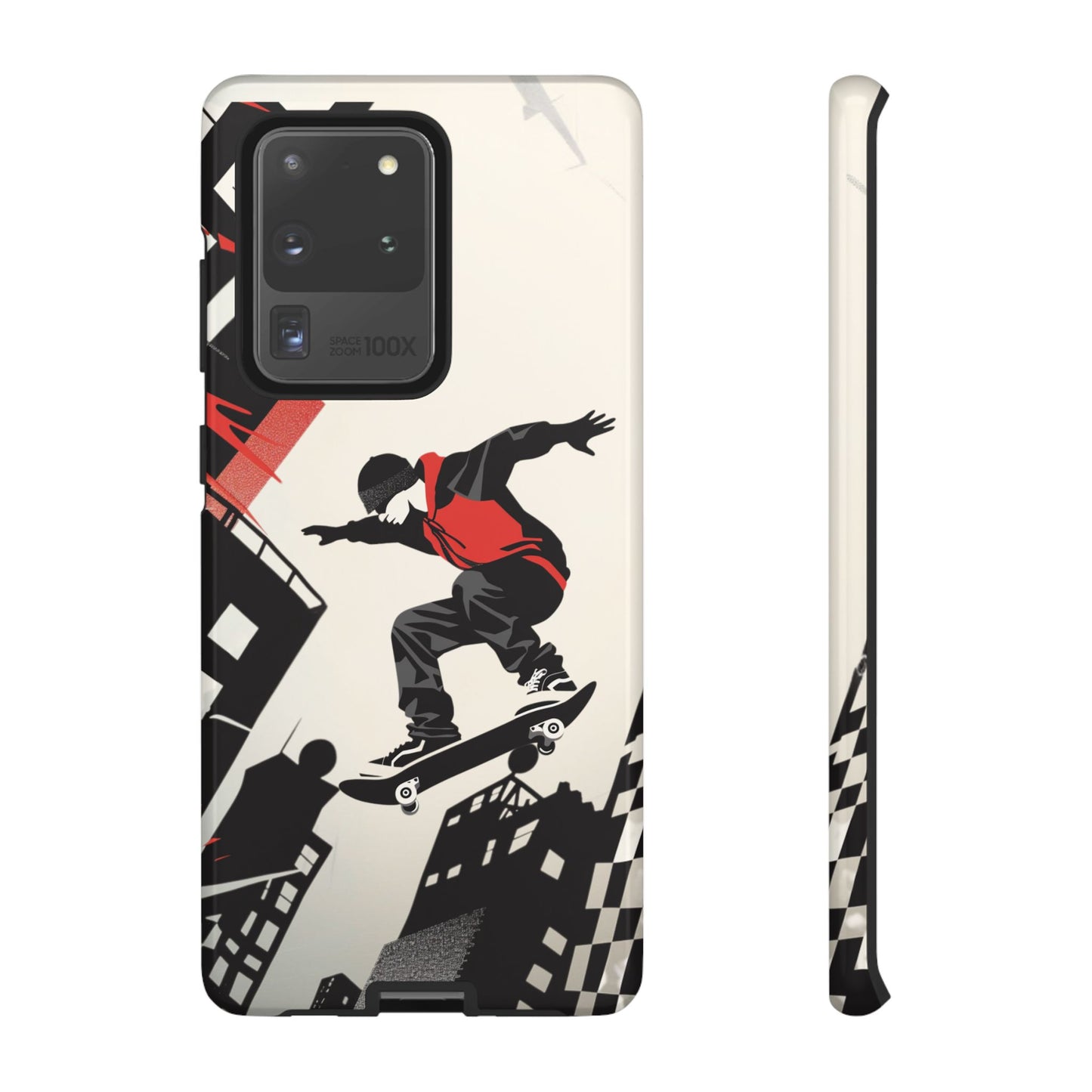 Skateboarding in the City - Tough Phone Case - iPhone or Samsung Phones