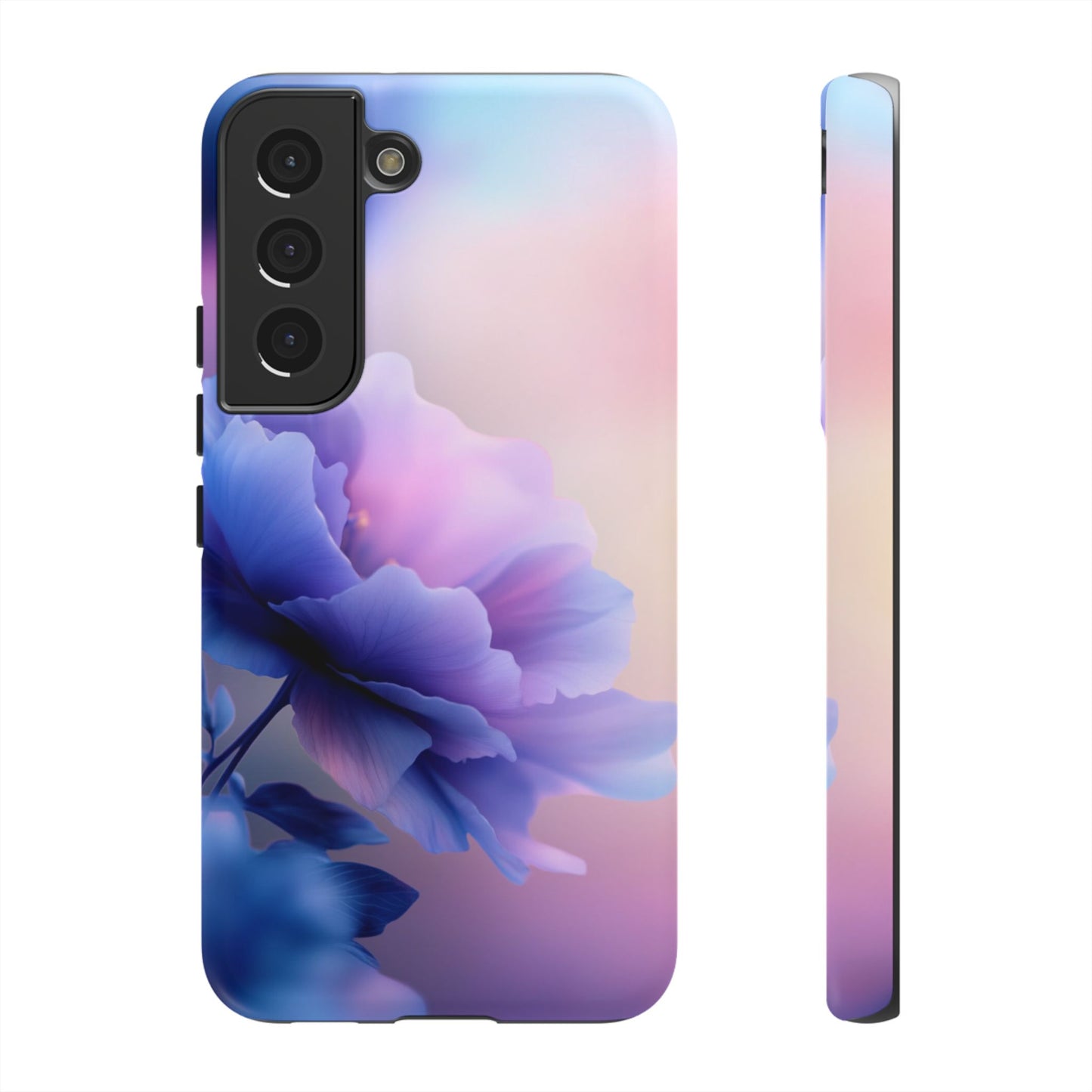 Purple Flower with Sunset - Tough Phone Case