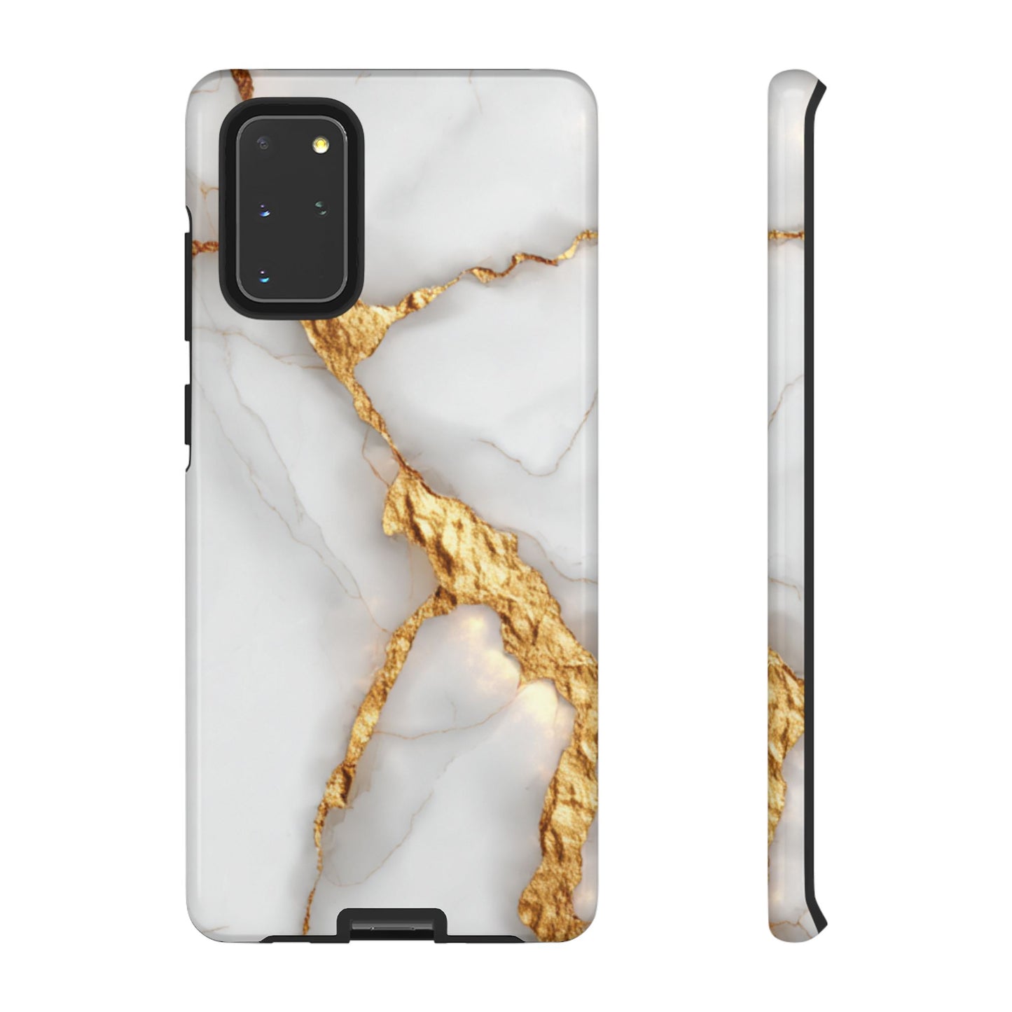 Gold and Marble Design - Tough Phone Case - iPhone or Samsung Phones