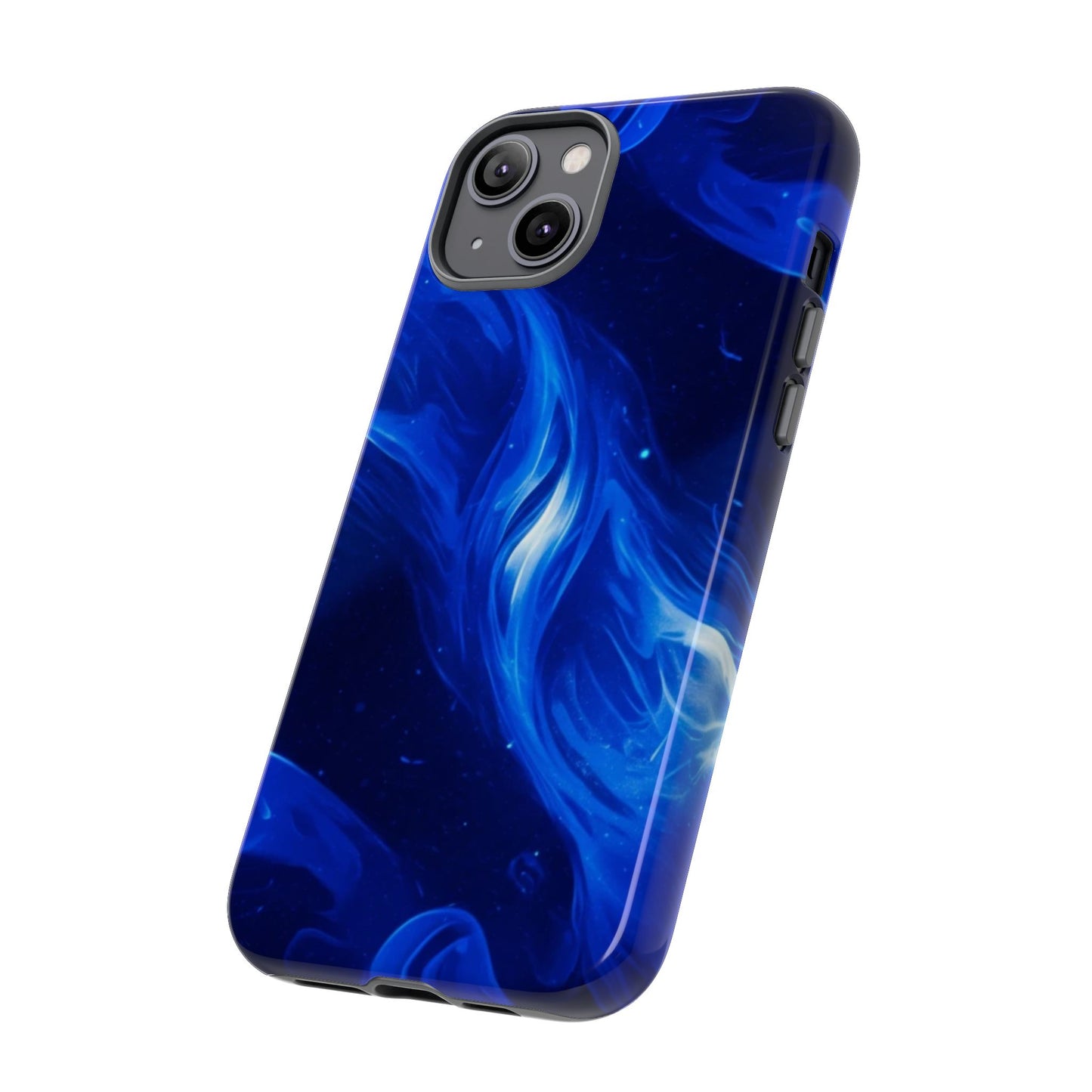 Deep Blue Swirl Design - Tough Phone Case - iPhone or Samsung Phones