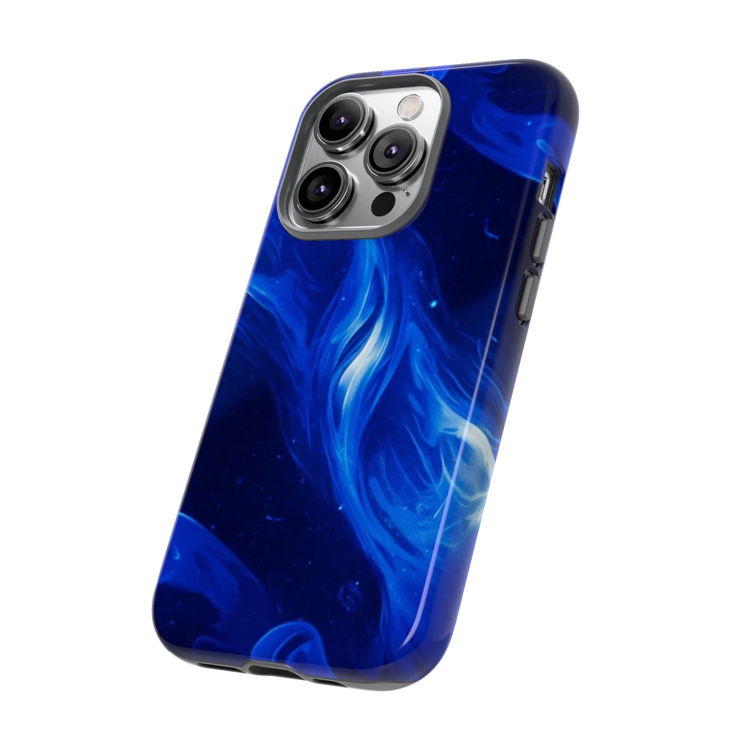 Deep Blue Swirl Design - Tough Phone Case - iPhone or Samsung Phones