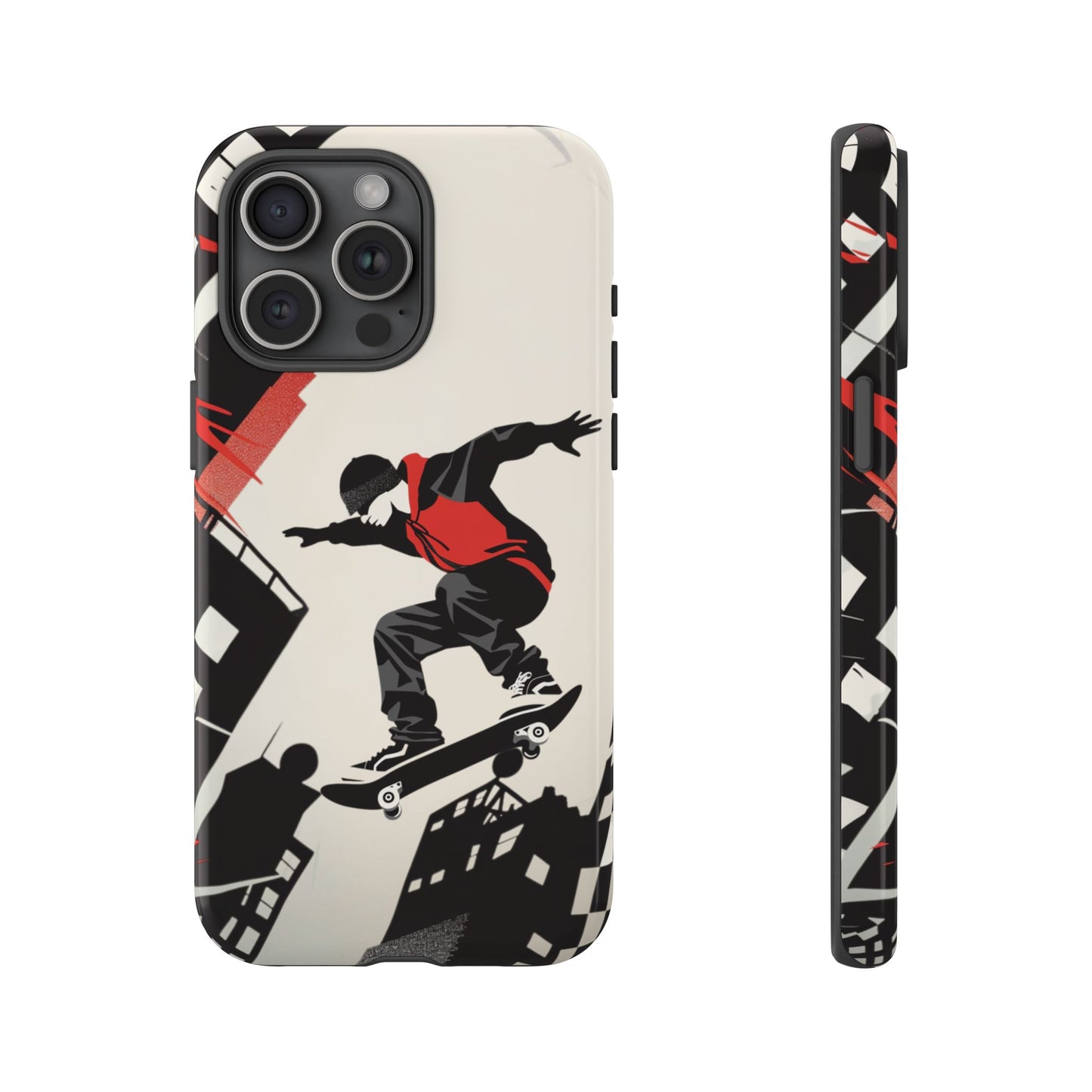 Skateboarding in the City - Tough Phone Case - iPhone or Samsung Phones