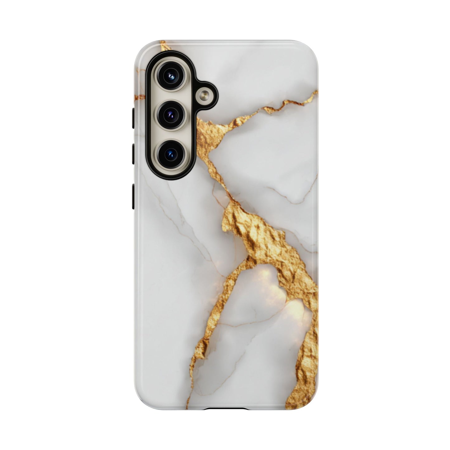 Gold and Marble Design - Tough Phone Case - iPhone or Samsung Phones