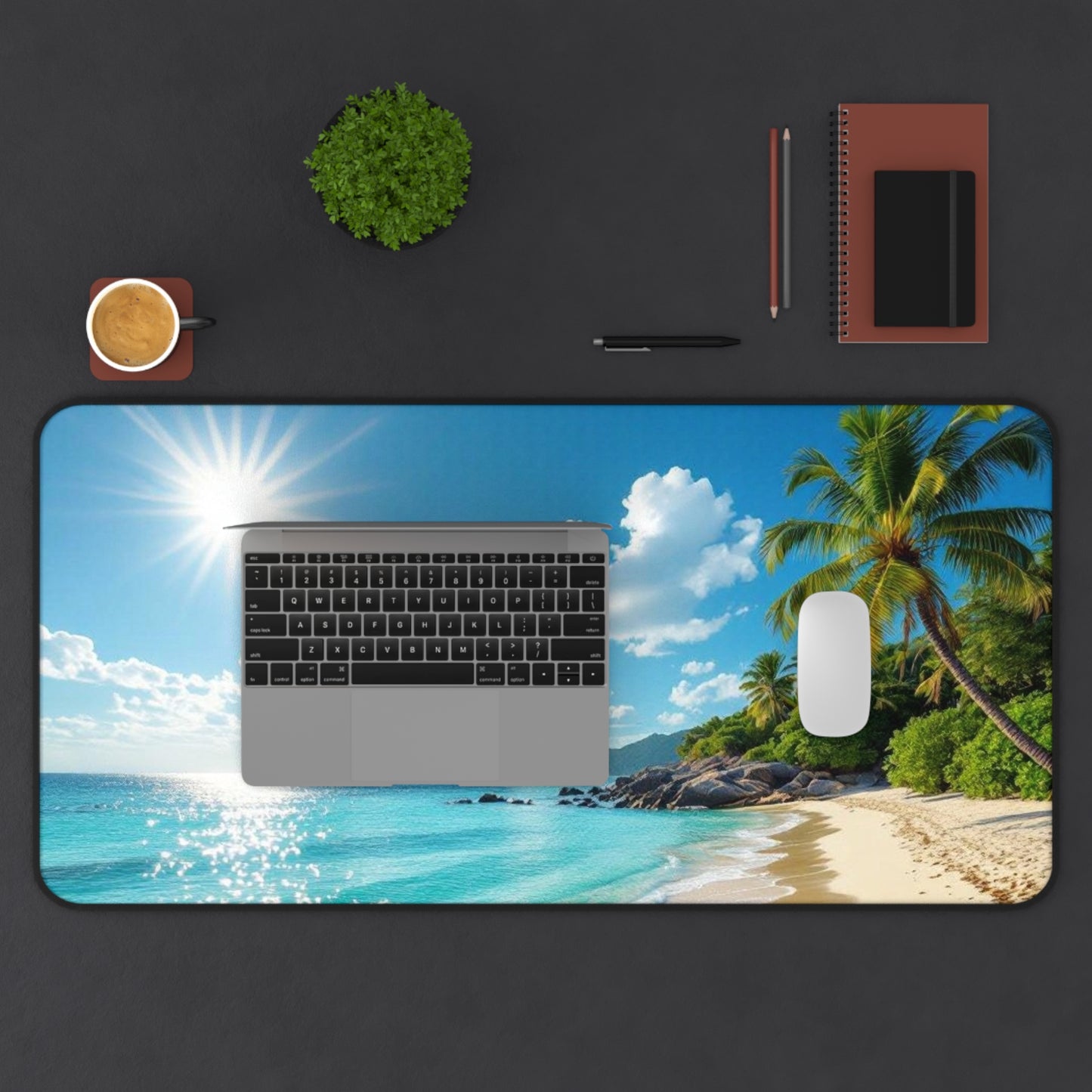 Escape to Paradise - Desk Mat / Mouse Pad
