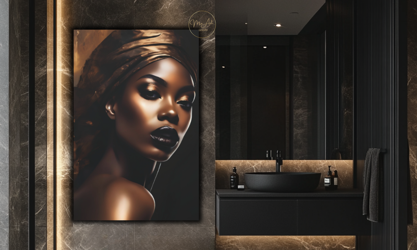 Bronze Divinity – Canvas Wall Art