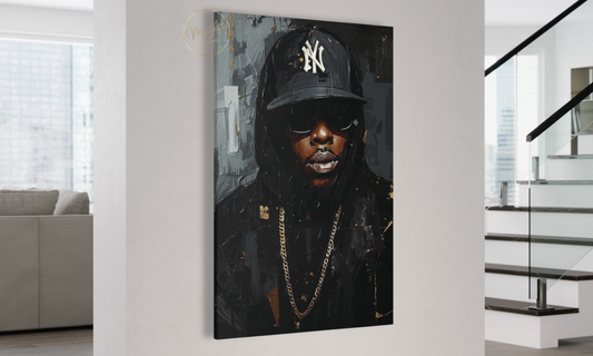 Black Wall Art - NY State of Mind / Canvas Print