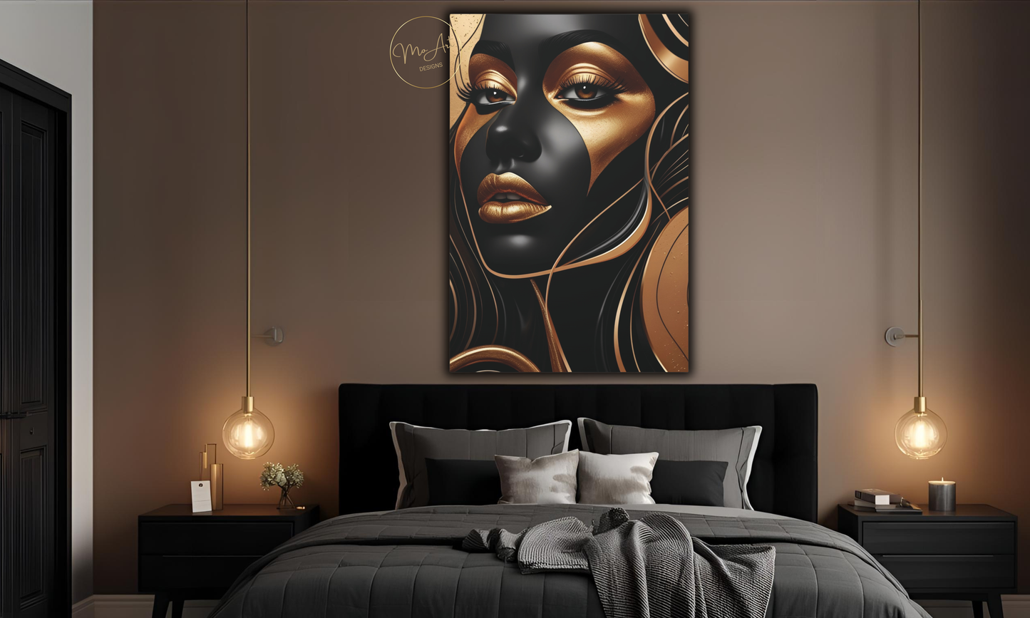 Golden Essence – Abstract Canvas Wall Art